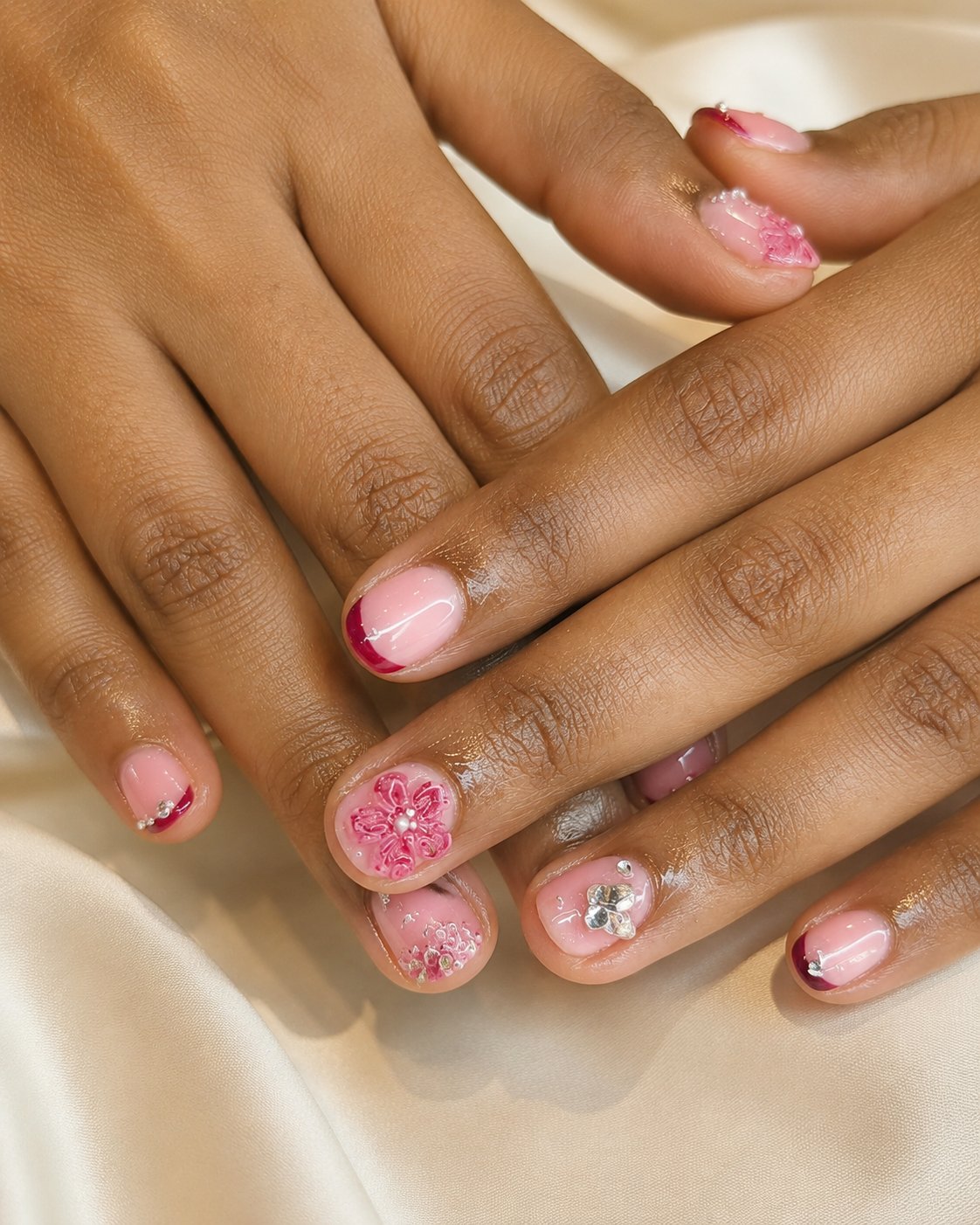 Custom nail art designs at JSS Nails Auckland